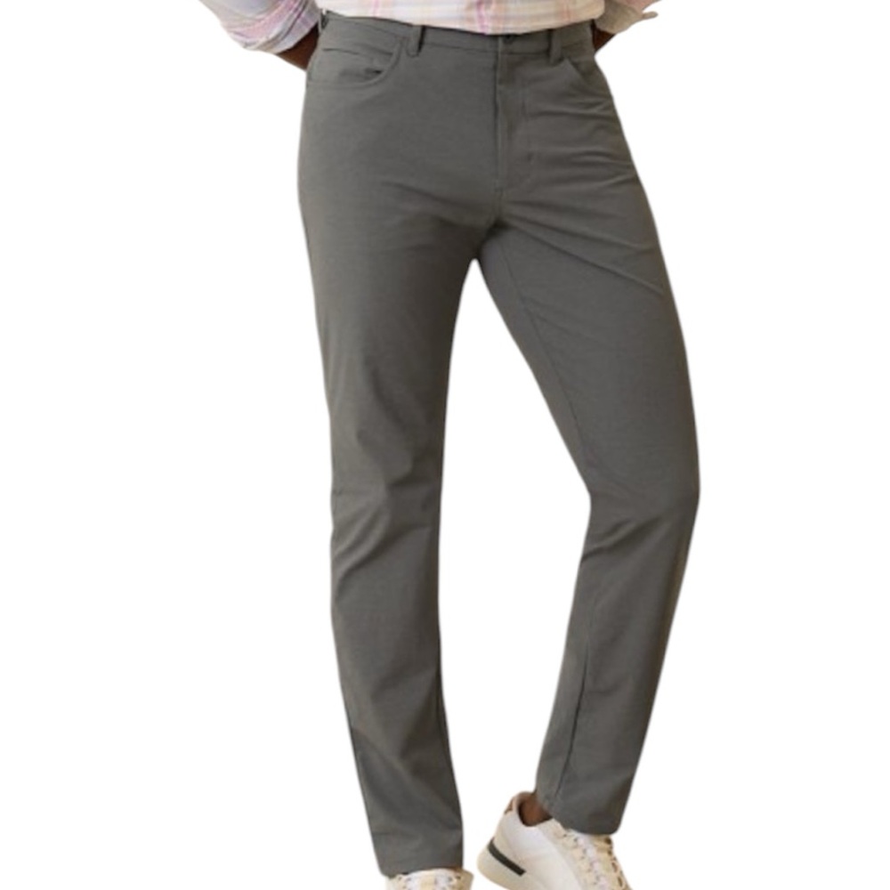 Tommy Bahama island zone performance check dark pewter gray pants men’s 30x30
